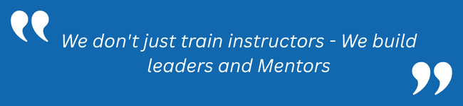 We build leaders and mentors